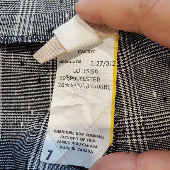 Vintage Glen plaid shorts with pleats - Picture 5 of 5